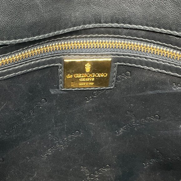 De Grisogono Vintage Red Patent Leather Embossed Tote Bag - Picture 9 of 10